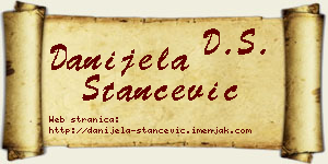Danijela Stančević vizit kartica